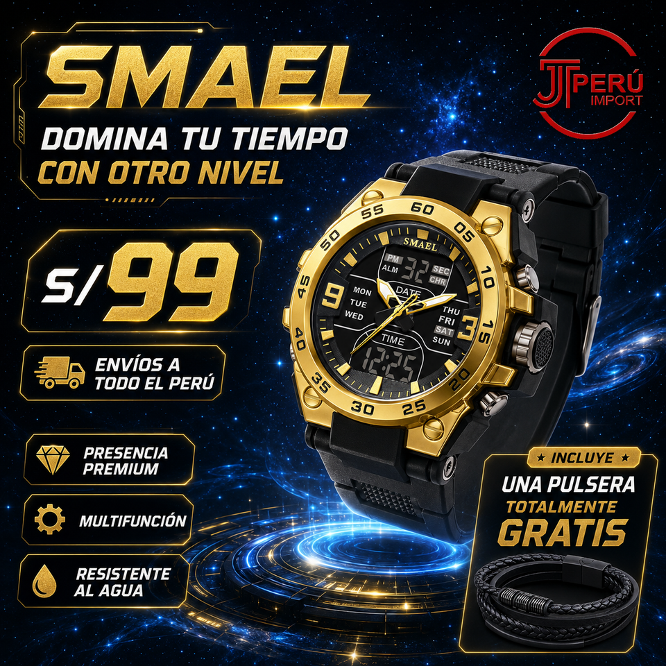 SMAEL 8138 GOLD BLACK