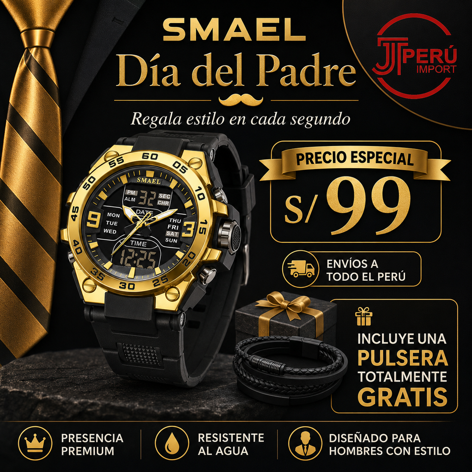 SMAEL 8138 GOLD BLACK