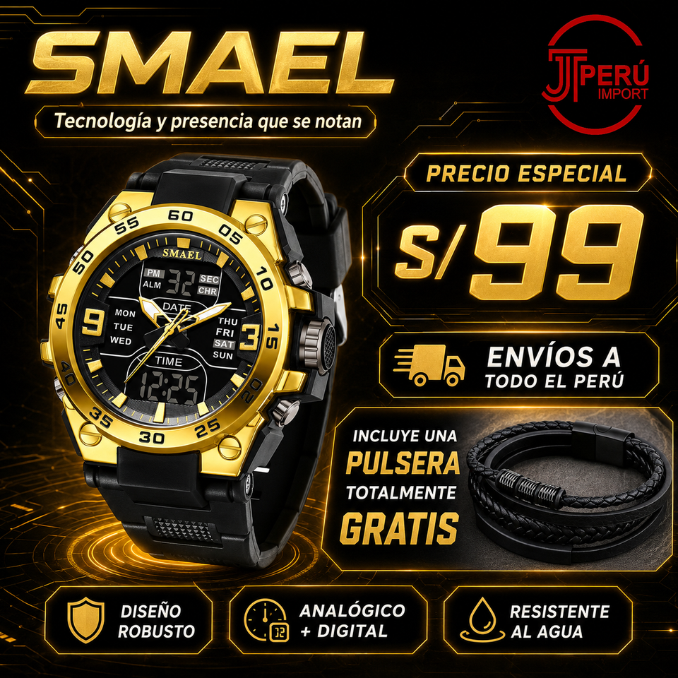 SMAEL 8138 GOLD BLACK
