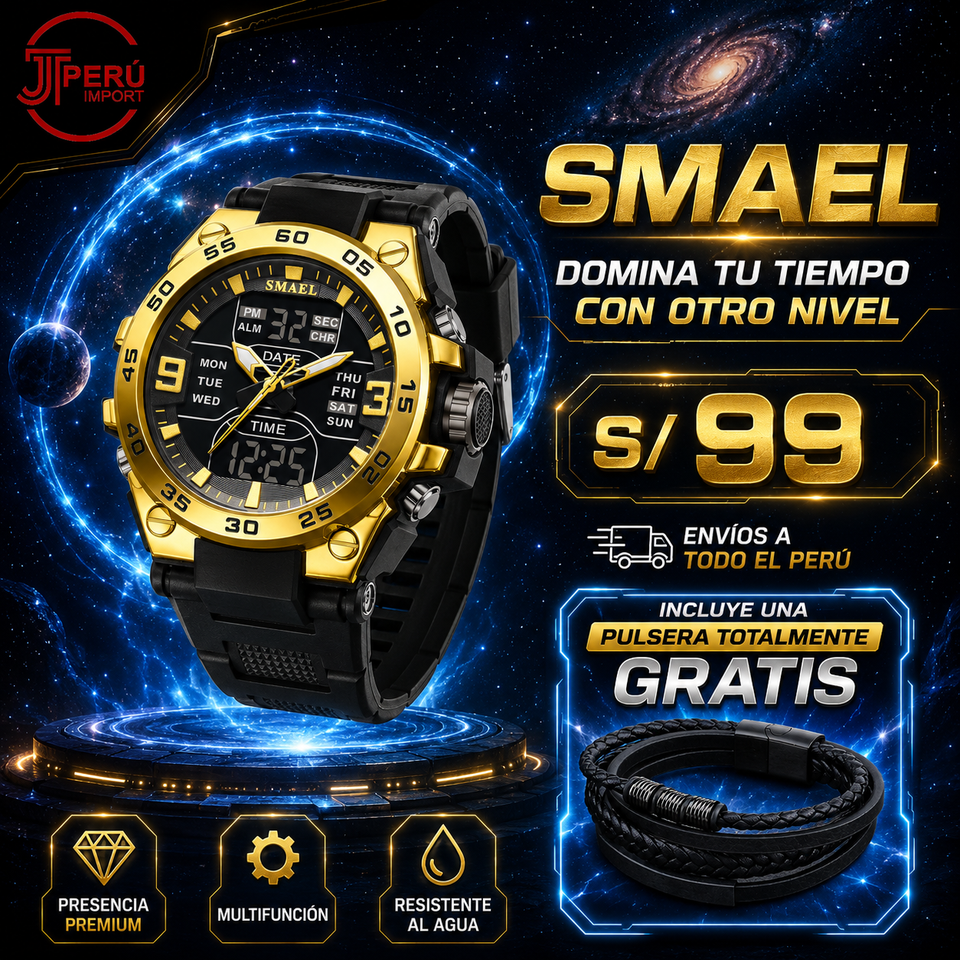 SMAEL 8138 GOLD BLACK