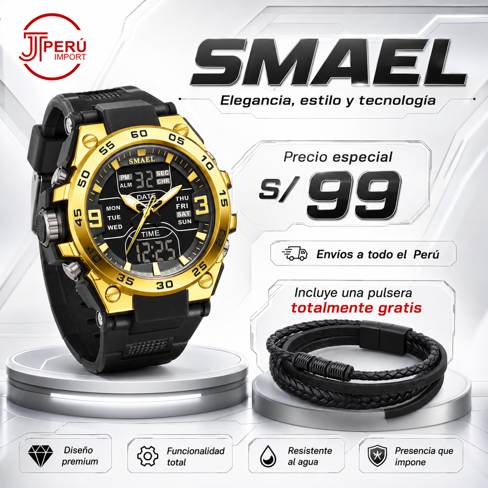 SMAEL 8138 GOLD BLACK