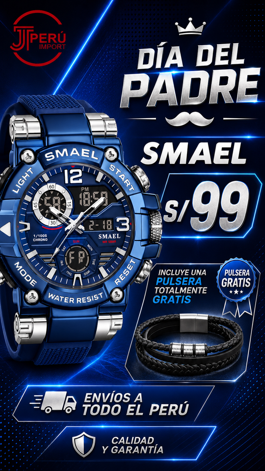 SMAEL 8110 SILVER BLUE