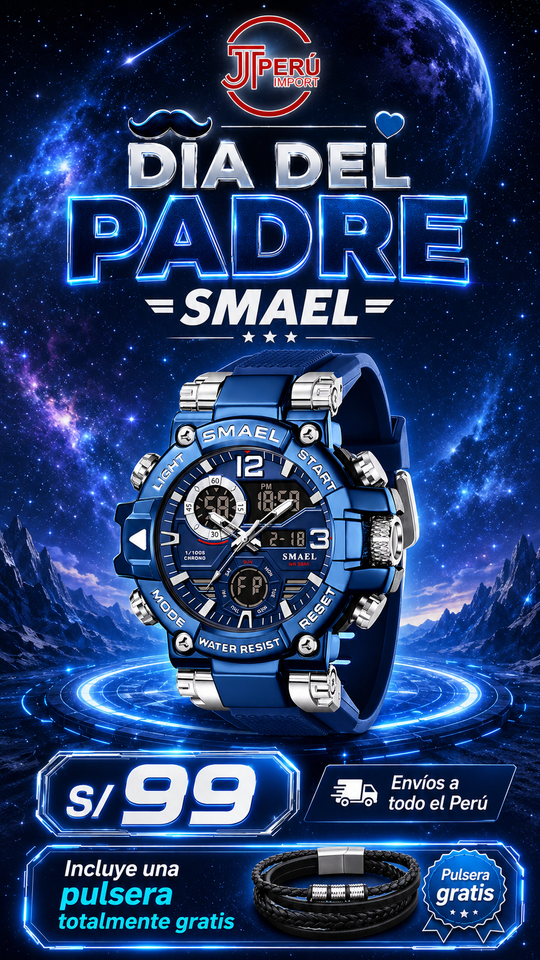 SMAEL 8110 SILVER BLUE