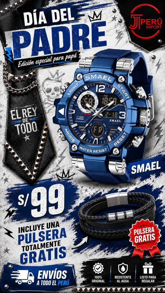 SMAEL 8110 SILVER BLUE