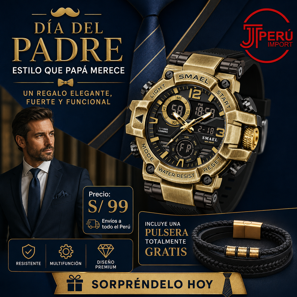 SMAEL 8110 GOLD BLACK
