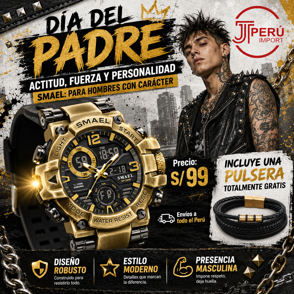 SMAEL 8110 GOLD BLACK