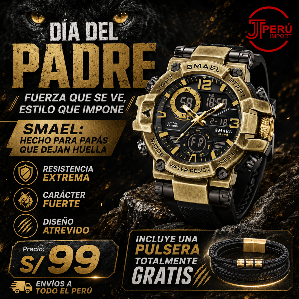 SMAEL 8110 GOLD BLACK