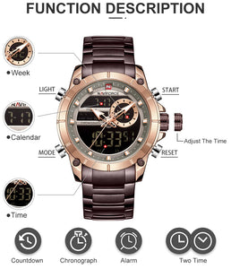 NAVIFORCE 9163 BROWN