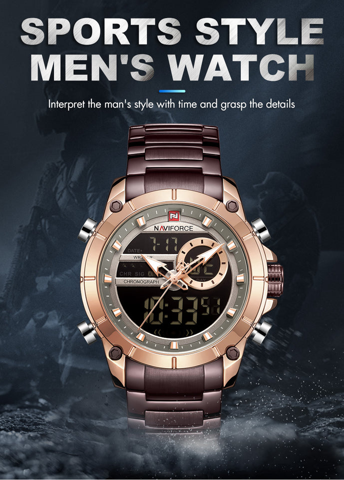 NAVIFORCE 9163 BROWN