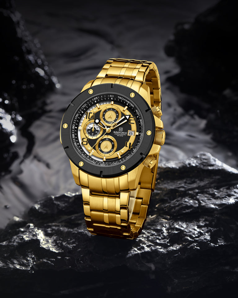 NAVIFORCE 8056 GOLD BLACK