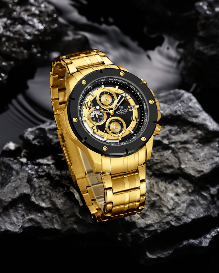 NAVIFORCE 8056 GOLD BLACK