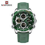 NAVIFORCE 9197 GREEN SILVER