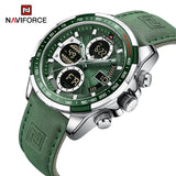 NAVIFORCE 9197 GREEN SILVER