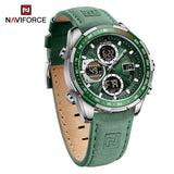 NAVIFORCE 9197 GREEN SILVER