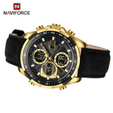NAVIFORCE 9197 GOLD BLACK CUERO