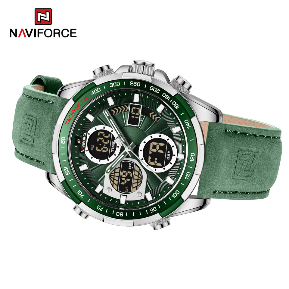 NAVIFORCE 9197 GREEN SILVER