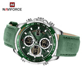NAVIFORCE 9197 GREEN SILVER
