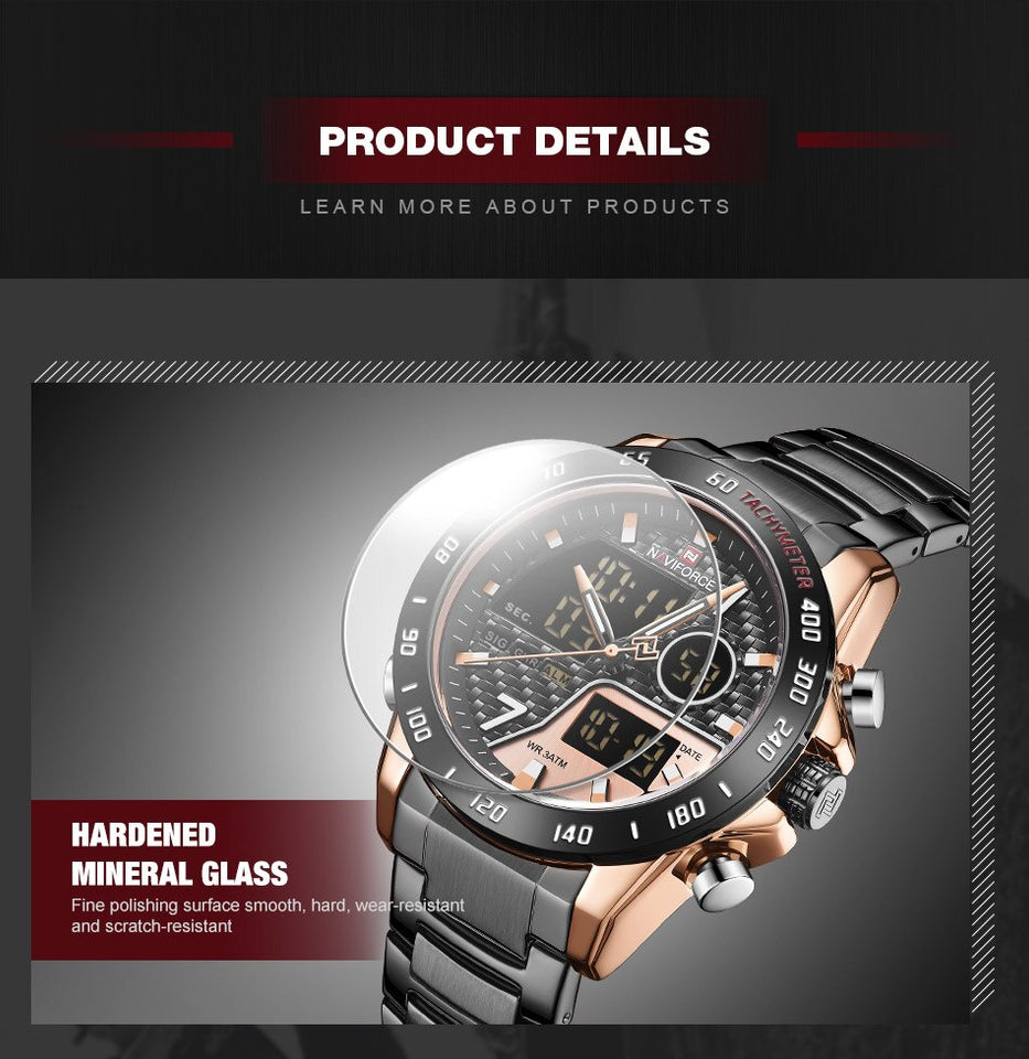 NAVIFORCE 9171 MARRON BLACK